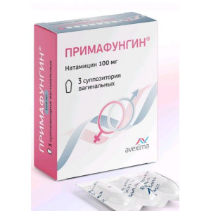 ПРИМАФУНГИН 100МГ. №3 СУПП.ВАГ. /АВЕКСИМА/ФАРМАПРИМ/ ПРИМАФУНГИН 100МГ. №3 СУПП.ВАГ. /АВЕКСИМА/ФАРМАПРИМ/