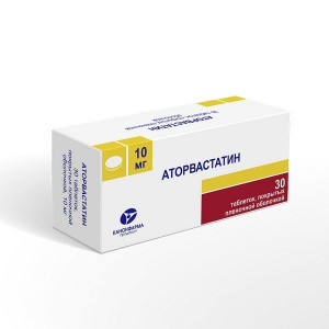 АТОРВАСТАТИН 10МГ. №30 ТАБ. П/П/О /КАНОНФАРМА/ АТОРВАСТАТИН 10МГ. №30 ТАБ. П/П/О /КАНОНФАРМА/