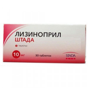 ЛИЗИНОПРИЛ ШТАДА 10МГ. №30 ТАБ. /НИЖФАРМ/ ЛИЗИНОПРИЛ ШТАДА 10МГ. №30 ТАБ. /НИЖФАРМ/