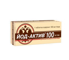 ЙОД-АКТИВ 100 250МГ. №30 ТАБ.