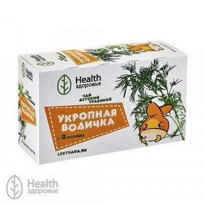 УКРОПНАЯ ВОДИЧКА ЧАЙ ДЕТ. 1,5Г. №20 ПАК. /ЗДОРОВЬЕ/ УКРОПНАЯ ВОДИЧКА ЧАЙ ДЕТ. 1,5Г. №20 ПАК. /ЗДОРОВЬЕ/