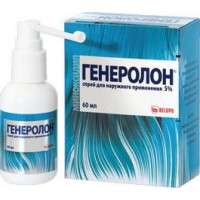 ГЕНЕРОЛОН 5% 60МЛ. №1 СПРЕЙ Д/НАРУЖ.ПРИМ. ФЛ.