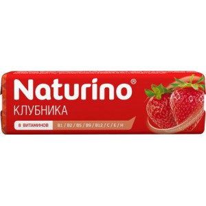НАТУРИНО ЛЕДЕНЦЫ КЛУБНИКА+ВИТАМИНЫ 33,5Г./36,4Г. №8 [NATURINO]