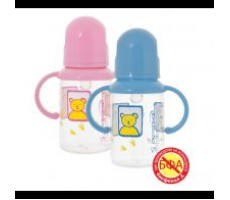 КУРНОСИКИ БУТЫЛКА 125-140МЛ. С РУЧКАМИ СИЛИК. СОСКА /АРТ.11000/