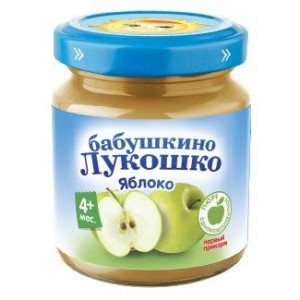 Б.ЛУКОШКО ПЮРЕ 100Г. ЯБЛОКО 4+МЕС. Б.ЛУКОШКО ПЮРЕ 100Г. ЯБЛОКО 4+МЕС.