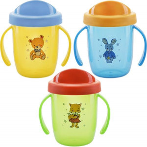 КУРНОСИКИ ПОИЛЬНИК-НЕПРОЛИВАЙКА С РУЧКАМИ 210МЛ. /АРТ.17020/ КУРНОСИКИ ПОИЛЬНИК-НЕПРОЛИВАЙКА С РУЧКАМИ 210МЛ. /АРТ.17020/