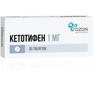 КЕТОТИФЕН 1МГ. №30 ТАБ. /АТОЛЛ/ОЗОН/ КЕТОТИФЕН 1МГ. №30 ТАБ. /АТОЛЛ/ОЗОН/