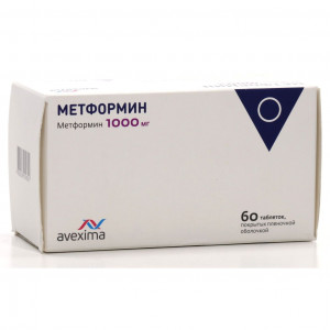 МЕТФОРМИН АВЕКСИМА 1000МГ. №60 ТАБ. П/П/О /АВЕКСИМА/ МЕТФОРМИН АВЕКСИМА 1000МГ. №60 ТАБ. П/П/О /АВЕКСИМА/