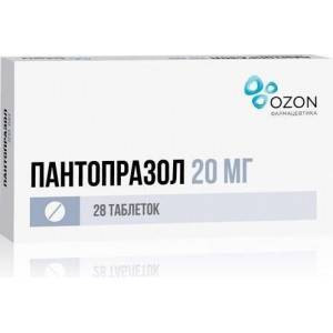 ПАНТОПРАЗОЛ 20МГ. №28 ТАБ.КШ/РАСТВ. П/О /АТОЛЛ/ОЗОН/ ПАНТОПРАЗОЛ 20МГ. №28 ТАБ.КШ/РАСТВ. П/О /АТОЛЛ/ОЗОН/
