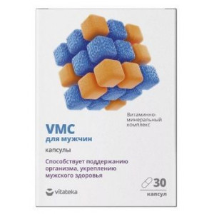 ВИТАТЕКА ВИТАМ.-МИНЕР. КОМПЛЕКС VMC МУЖ. 750МГ. №30 КАПС. [VITATEKA]
