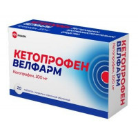 КЕТОПРОФЕН 100МГ. №20 ТАБ. П/П/О /ВЕЛФАРМ/