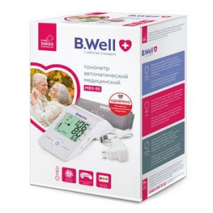 Б.ВЕЛЛ ТОНОМЕТР MED-55 АВТОМАТ УНИВ.МАНЖЕТА 22-42СМ.+АДАПТЕР [B.WELL]