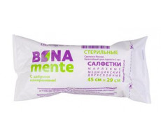 БОНА МЕНТЕ САЛФЕТКИ МАРЛ. 2-Х СЛ. СТЕР. 45Х29СМ. №5 [BONA MENTE]