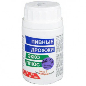 ПИВНЫЕ ДРОЖЖИ + CA+MG №100 ТАБ. (КАЛЬЦИЙ+МАГНИЙ)