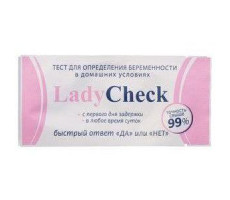 ТЕСТ Д/ОПРЕД. БЕРЕМЕННОСТИ ЛЕДИ ЧЕК №1 [LADY CHECK]